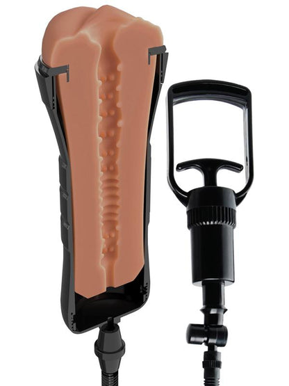PDX Extreme Wet Pussies Super Sucker XXL Stroker Brown PDX Extreme