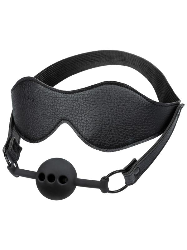 Nocturnal Collection Eye Mask and Breathable Ball Gag CalExotics
