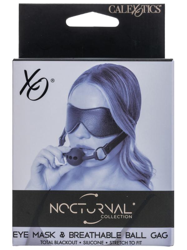 Nocturnal Collection Eye Mask and Breathable Ball Gag CalExotics