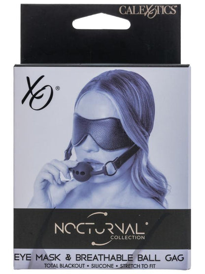 Nocturnal Collection Eye Mask and Breathable Ball Gag CalExotics