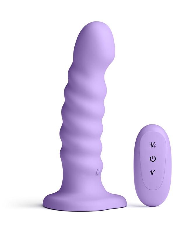 Colours Ribbed 6 in. Vibrating Purple Colours