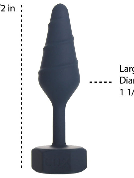 Lux Active Twist Small Silicone Anal Plug Lux Superior Male Stimulators