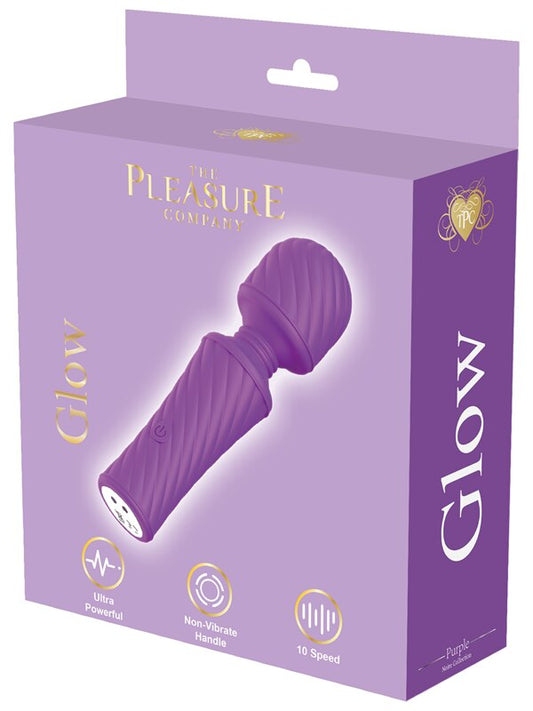 The Pleasure Company Glow wand vibrator Purple - ClubX Australia