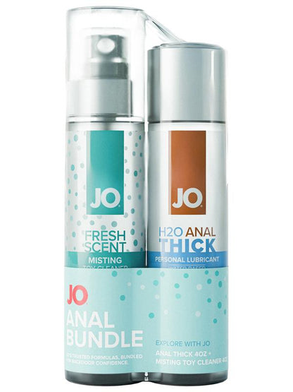 JO Anal Thick 4oz and Misting Toy Cleaner 4oz Bundle JO