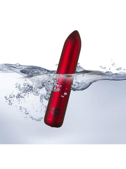 Poppy Red 16 Function Waterproof Rechargeable Bullet Rocks Off