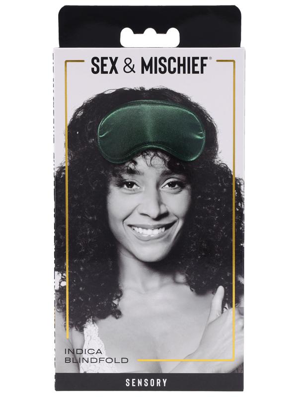 Sex & Mischief Indica Blindfold - Green Eye Mask Sportsheets