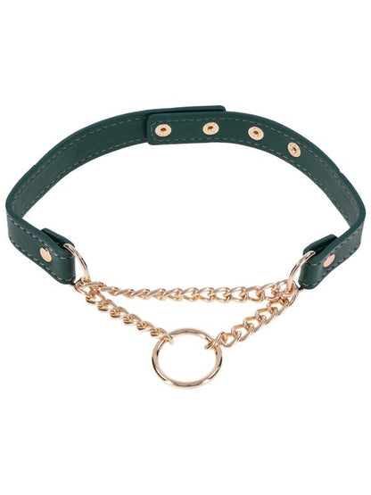 Sex & Mischief Indica Day Collar - Green/Gold Collar Sportsheets