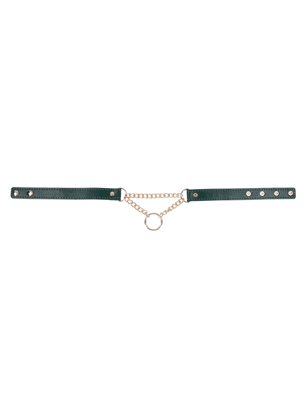 Sex & Mischief Indica Day Collar - Green/Gold Collar Sportsheets
