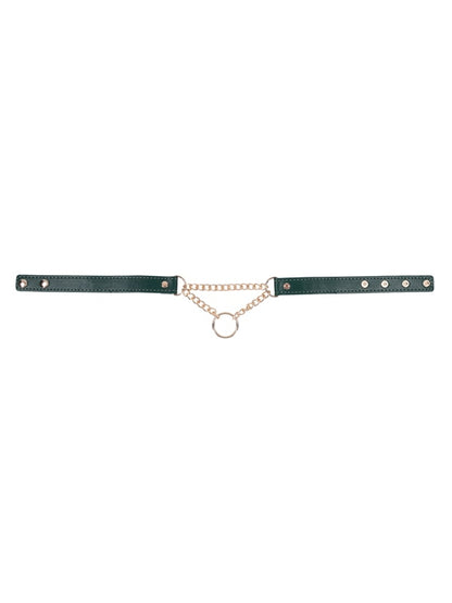 Sex & Mischief Indica Day Collar - Green/Gold Collar Sportsheets
