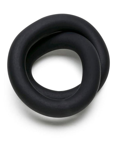 Perfect Fit Hefty Wrap Ring 9 inch Black cock ring - ClubX Australia