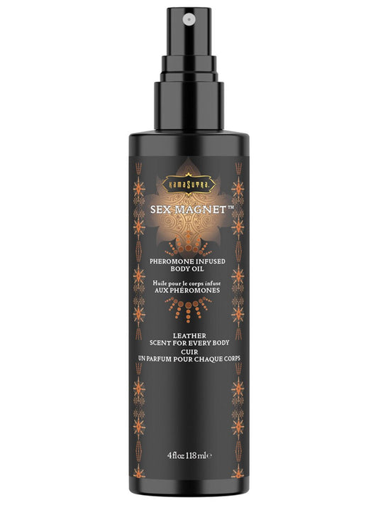 Sex Magnet Pheromone 4 oz/118 g Body Spray Leather Kama Sutra