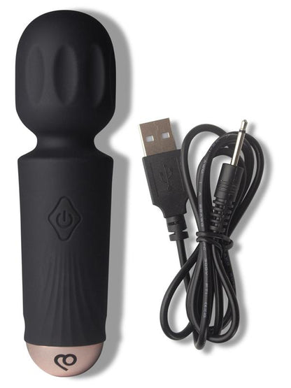 Rechargeable Mini Wand - Black Tulip Rocks Off