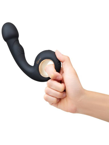 Bodywand G-Play Vibrating Squirt Trainer - Black 17 cm USB Rechargeable Vibrator Bodywand