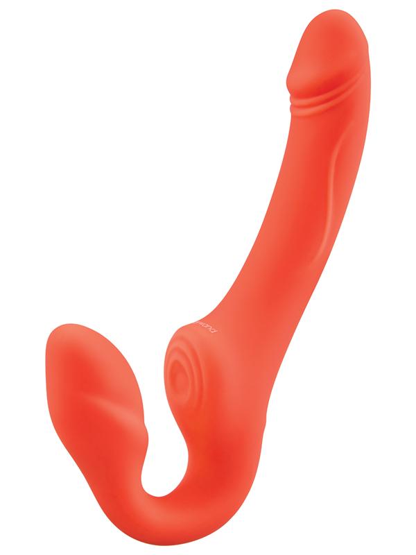 Bodywand ID Access Strapless Strap-On - Orange 15.2 cm USB Rechargeable Strapless Strap-On Bodywand