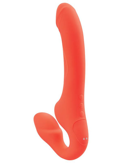 Bodywand ID Access Strapless Strap-On - Orange 15.2 cm USB Rechargeable Strapless Strap-On Bodywand