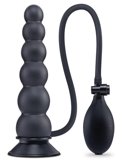 Size Up 7 Inch Ripple Inflatable Butt Plug - Black 20.3 cm Inflatable Butt Plug XGEN Products