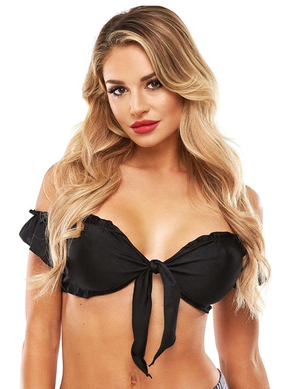Schoolgirl Tie Top Black OS Teachers Pet