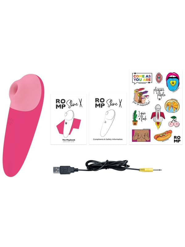 Romp Shine X Clitoral Stimulator - Pink Romp
