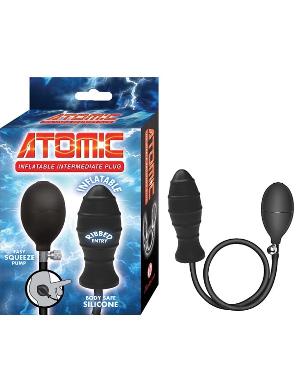 Atomic Inflatable Intermediate Plug Black Nasstoys