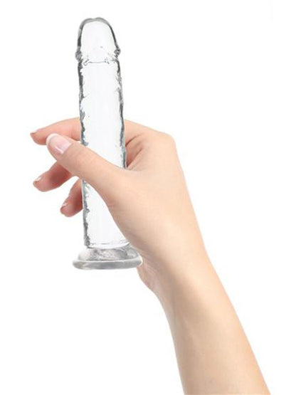 Crystal Addiction - Vertical Dong Clear 7" TPE BMS Factory