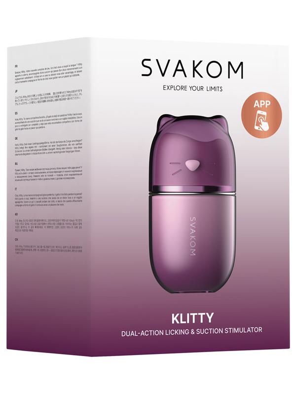 Klitty Dual-Action Licking & Suction Stimulator Svakom
