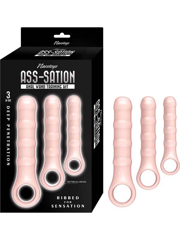 Ass-Sation Anal Wand Training Kit-White Nasstoys