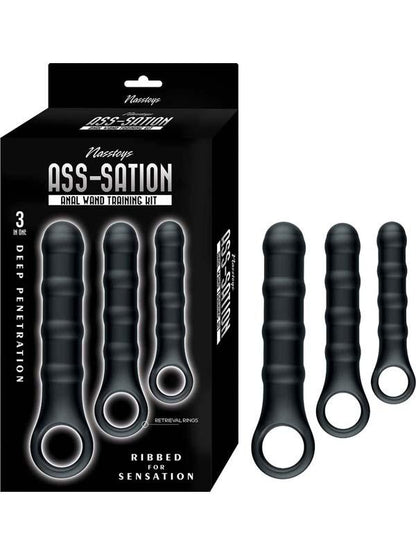 Ass-Sation Anal Wand Training Kit-Black Nasstoys