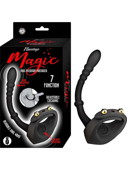 Magic Dual Pleasure Massager-Black Nasstoys