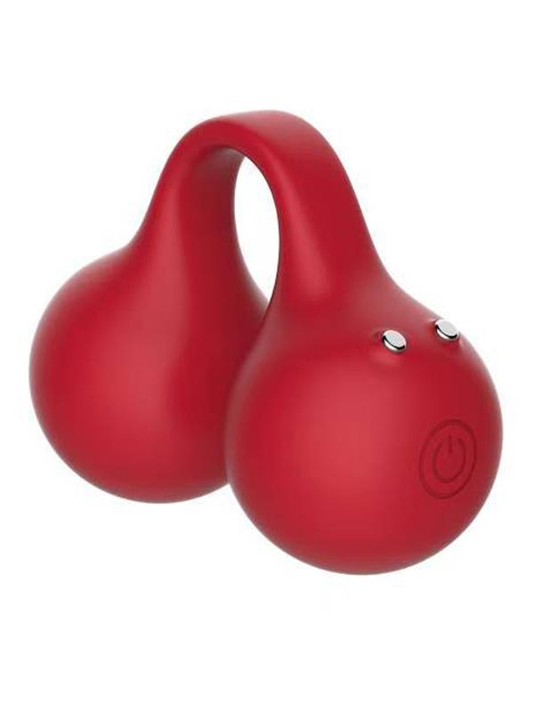 SVibe Snail TWINN Finger Vibrator Cherry NO APP SVibe