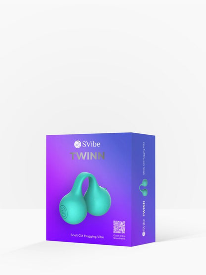 SVibe Snail TWINN Finger Vibrator Teal APP enabled SVibe