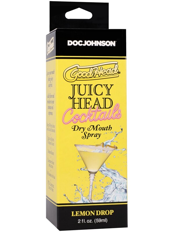 GoodHead Juicy Head Cocktails Dry Mouth Spray Lemon Drop 2 fl. oz Doc Johnson