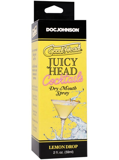 GoodHead Juicy Head Cocktails Dry Mouth Spray Lemon Drop 2 fl. oz Doc Johnson