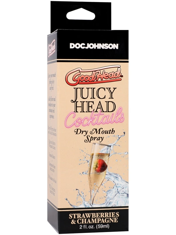 GoodHead Juicy Head Cocktails Dry Mouth Spray Strawberries & Champagne 2 fl. oz