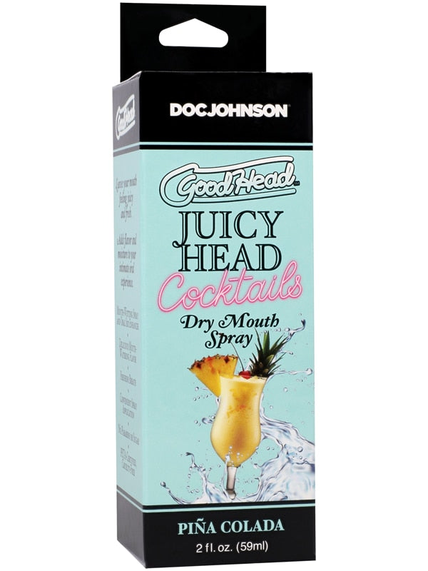 GoodHead Juicy Head Cocktails Dry Mouth Spray Piña Colada 2 fl. oz Doc Johnson