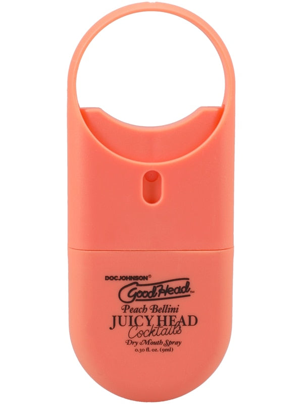 GoodHead Juicy Head Cocktails Dry Mouth Spray To-Go Peach Bellini .30 fl. oz