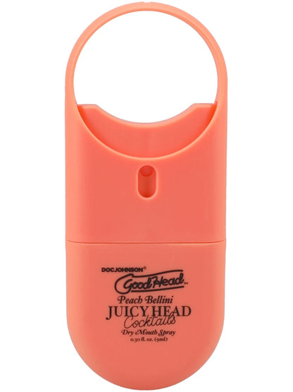 GoodHead Juicy Head Cocktails Dry Mouth Spray To-Go Peach Bellini .30 fl. oz