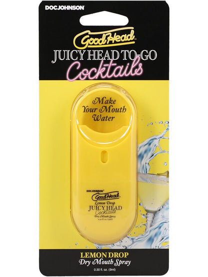 GoodHead Juicy Head Cocktails Dry Mouth Spray To-Go Lemon Drop .30 fl. oz Doc Johnson