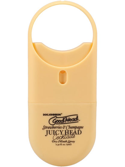 GoodHead Juicy Head Cocktails Dry Mouth Spray To-Go Strawberries & Champagne .30 fl. oz Doc Johnson