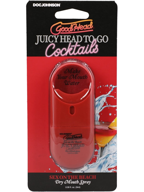 GoodHead Juicy Head Cocktails Dry Mouth Spray To-Go Sex on the Beach .30 fl. oz Doc Johnson