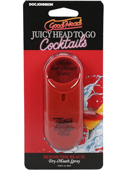 GoodHead Juicy Head Cocktails Dry Mouth Spray To-Go Sex on the Beach .30 fl. oz Doc Johnson