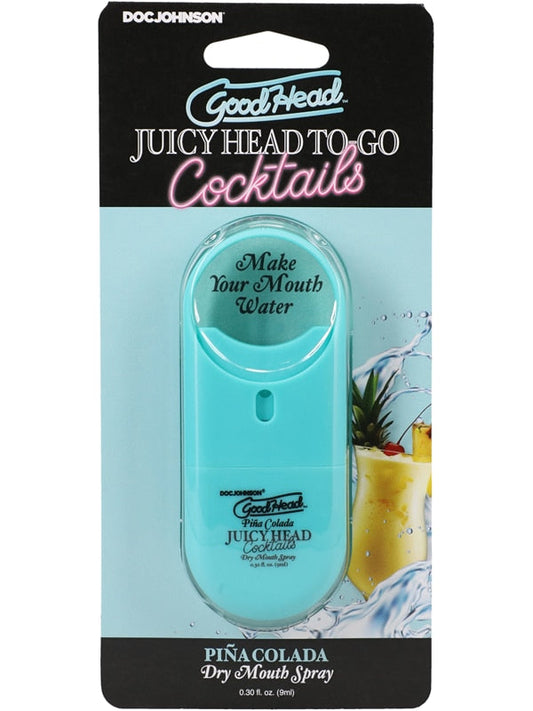 GoodHead Juicy Head Cocktails Dry Mouth Spray To-Go Pina Colada .30 fl. oz Doc Johnson