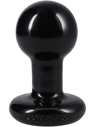 The Classic Round Butt Plug - 3 piece set Black Doc Johnson