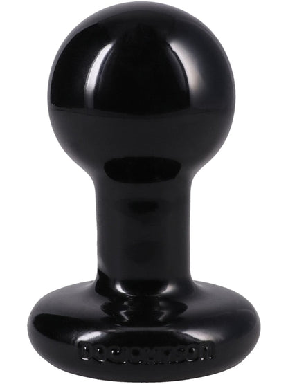 The Classic Round Butt Plug - 3 piece set Black Doc Johnson