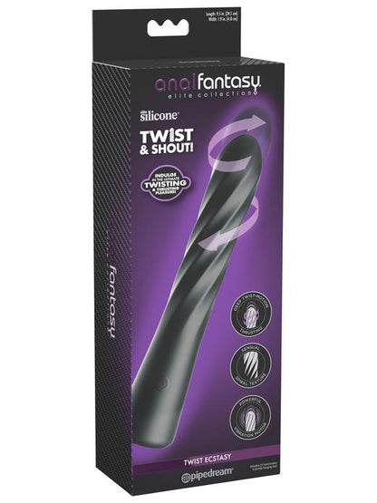 Anal Fantasy Elite Twist Ecstasy Black Anal Fantasy Collection