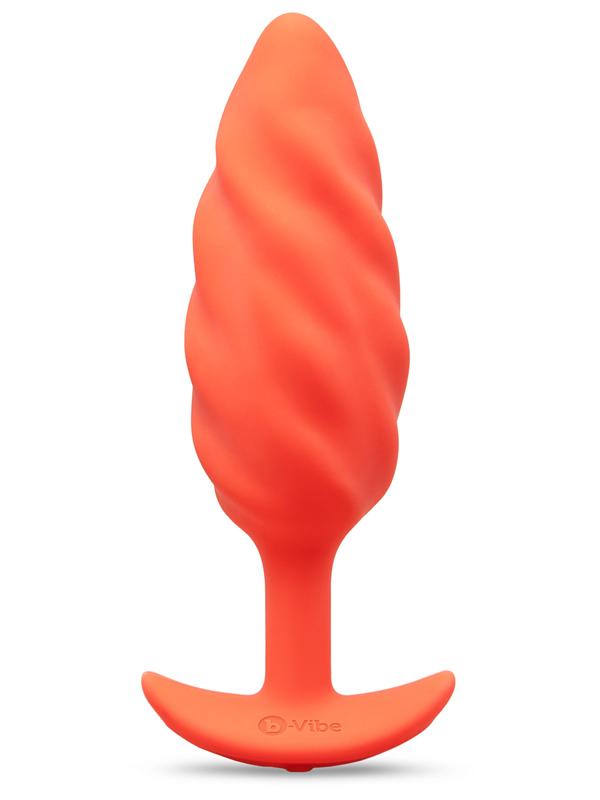 b-Vibe Swirl Texture Plug Orange B-Vibe