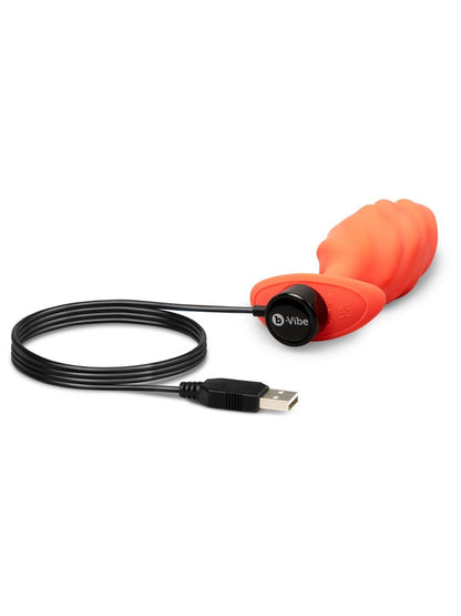 b-Vibe Swirl Texture Plug Orange B-Vibe