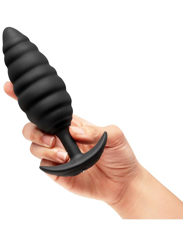 b-Vibe Twist Texture Plug Black