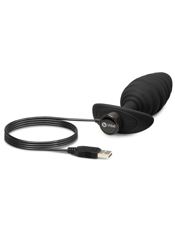 b-Vibe Twist Texture Plug Black