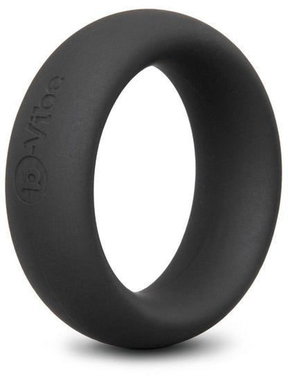 b-Vibe Snug Ring - 40 mm Snug Fit Silicone Cock Ring - Black B-Vibe