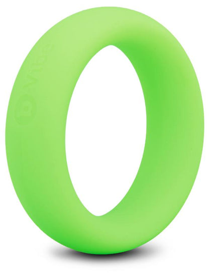 b-Vibe Snug Ring - 45 mm Snug Fit Silicone Cock Ring - Green B-Vibe